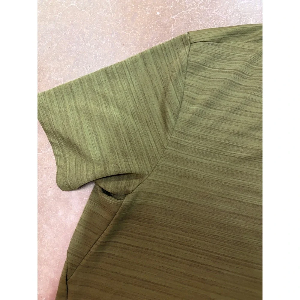 Nike Dri-FIT Mens XL Olive Green Heathered Short Sleeve Training T-Shirt Workout